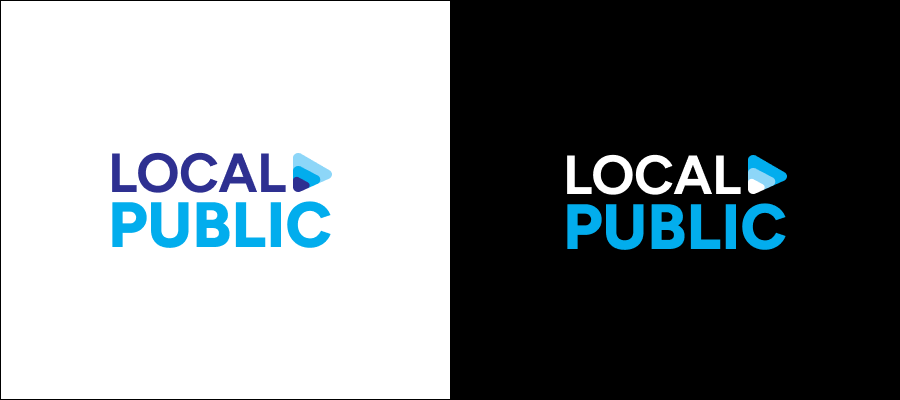Local Public logo displayed against a light and dark background